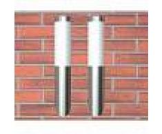 VidaXL 2 Apliques de exterior, lámparas de pared, 6 x 36 cm