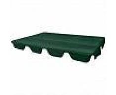 VidaXL Dosel de reemplazo para columpio de jardín 249x185 cm verde