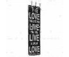 VidaXL Perchero de pared LOVE LIFE con 6 ganchos 120x40 cm