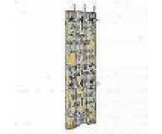 VidaXL Perchero de pared FAMILY con 6 ganchos 120x40 cm