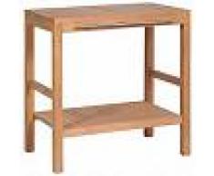 VidaXL Mueble de lavabo tocador madera teca maciza 74x45x75 cm