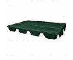 VidaXL Dosel de reemplazo para columpio de jardín 249x185 cm verde
