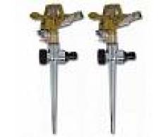 VidaXL Rociador Impulso De Zinc De Riego Del Jardín Con Encaje De Metal 2 Pcs