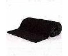 VidaXL Felpudo de fibra de coco negro 24 mm 100x150 cm