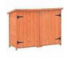 VidaXL Caseta de almacenamiento de jardín de madera 120x50x91 cm