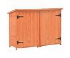 vidaXL Caseta de almacenamiento de jardín de madera 120x50x91 cm