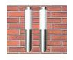 VidaXL 2 Apliques de exterior, lámparas de pared, 6 x 36 cm