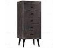 VidaXL Aparador de madera de mango maciza 40x40x91 cm