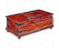 VidaXL Baúl de almacenamiento madera maciza de sheesham 90x50x35 cm