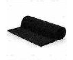 VidaXL Felpudo de fibra de coco negro 17 mm 80x100 cm