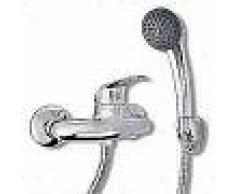 VidaXL Kit de grifo mezclador para ducha de baño cromado