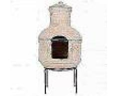 RedFire Chimenea Lima con parrilla arcilla de paja 86033