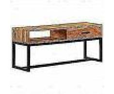 VidaXL Aparador de madera de acacia maciza 110x30x45 cm