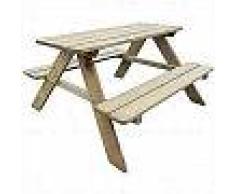 VidaXL Mesa de picnic para niños 89x89,6x50,8 cm madera de pino FSC