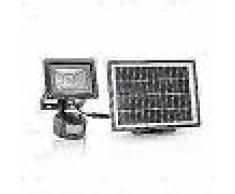 Smartwares Reflector seguridad solar con sensor PIR negro SFL-180-MS