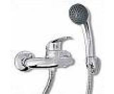 VidaXL Kit de grifo mezclador para ducha de baño cromado