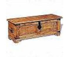 VidaXL Baúl de almacenamiento de madera de mango rugosa