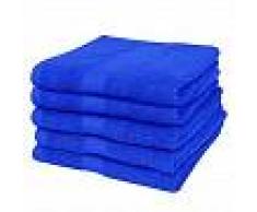 VidaXL Toallas de baño 5 uds algodón 500 gsm 100x150 cm azul klein