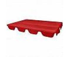 VidaXL Dosel de reemplazo para columpio de jardín 249x185 cm rojo