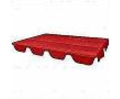 VidaXL Dosel de reemplazo para columpio de jardín 249x185 cm rojo