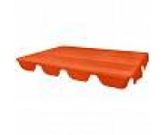 vidaXL Dosel de reemplazo para columpio de jardín 249x185 cm naranja