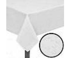 VidaXL 5 manteles blancos 100 x 100 cm