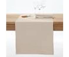 LA REDOUTE INTERIEURS Camino de mesa con tratamiento antimanchas SCENARIO BEIGE