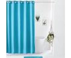 LA REDOUTE INTERIEURS Cortina de ducha lisa aspecto tela SCENARIO AZUL