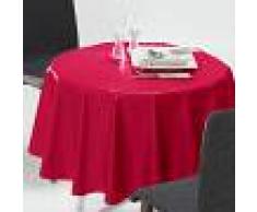 LA REDOUTE INTERIEURS Mantel redondo liso PVC SCENARIO ROJO