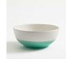 LA REDOUTE INTERIEURS Ensaladera de cerámica bicolor Zalato BLANCO
