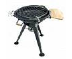 GeoTech Barbacoa de carbón con parrilla giratoria inox GeoTech BBQ3, brasero Ø 66 cm