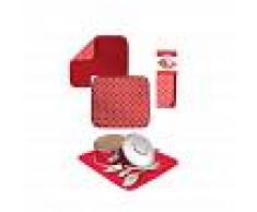 Duett Tapete Escurridor 508200 41x46 Cuadros Rojo