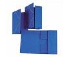Carpeta Con Gomas Folio Azul