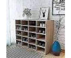 VidaXL Zapatero de madera aglomerada 92x33x67,5 cm color roble