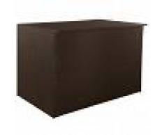 vidaXL Caja de almacenaje jardín 150x100x100 cm ratán sintético marrón