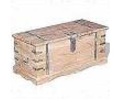 VidaXL Baúl de almacenamiento de madera de acacia