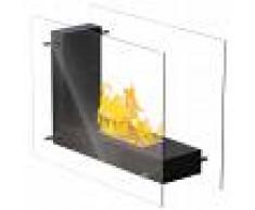 Qlima Chimenea de etanol con forma de L 45x20,5x30 cm FFB 830