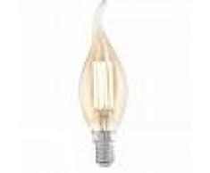EGLO Bombilla LED de estilo vintage E14 CF37 11559, Color ámbar