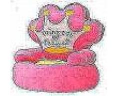VidaXL Silla de peluche para niños princesa rosa