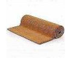 VidaXL Felpudo de fibra de coco color natural 17 mm 100x100 cm