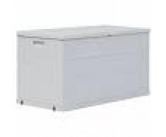 vidaXL Caja de almacenamiento de jardín 420 L gris claro