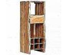 VidaXL Botellero madera acacia maciza borde irregular 40x40x110 cm