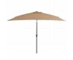 vidaXL Sombrilla de jardín con palo de metal 300x200 cm gris topo