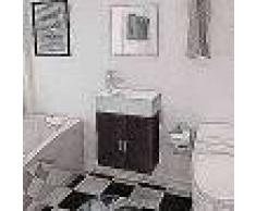 VidaXL Conjunto de mueble y lavabo 3 piezas negro