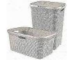 Curver Cesto de ropa sucia y de colada Style blanco 105 L 240657