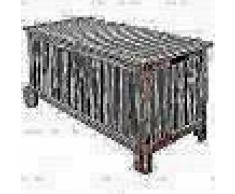 VidaXL Baúl almacenamiento de cojines de jardín madera 118x52x58 cm