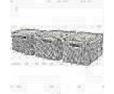 Curver Caja de almacenaje con tapa Style 3 uds L blanco 240656
