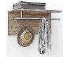 FMD Perchero de pared 72x29,3x34,5 cm roble 441-001