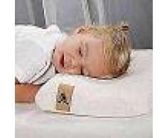 CuddleCo Almohada para niños pequeños viscoelástica bambú crema