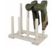 Esschert Design Zapatero blanco para botas, CF48W